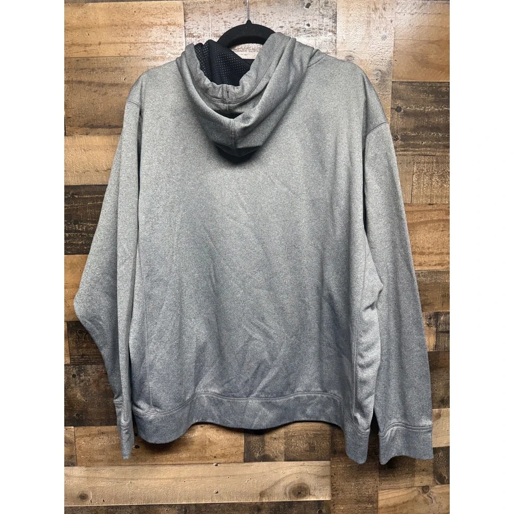 Nike Therma-FIT Hoodie Mens XL Grey Pullover Training Sweatshirt Logo Heathered‎